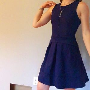 Lovely Navy Blue Dress